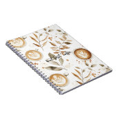 Kaffeetassen Blätter Notizblock (Rechte Seite)