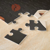 Kaffeetassen-Bohnen-Morgen-Muster Puzzle (Seite)