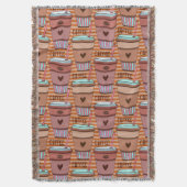 Kaffeetassen, Bohnen und Herzen Decke (Vorderseite Vertikal)