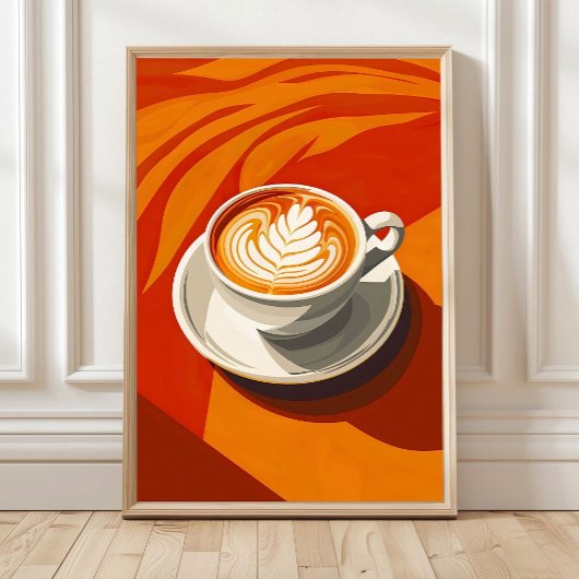Kaffeetassen Boho Wandkunst, Kaffee Poster, Boho K Poster