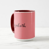 Kaffeetassen Fügen Sie Ihren getippten Namen hands (Vorderseite Links)