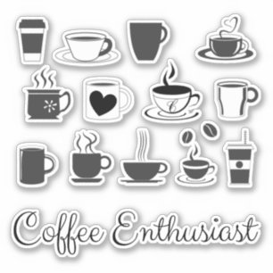 Kaffeetassen für Kaffeeliebhaber - Ästhetisch Aufkleber