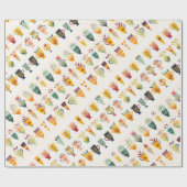 Kaffeetassen Geschenkpapier (Flach)