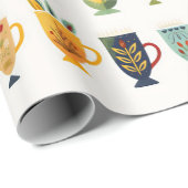 Kaffeetassen Geschenkpapier (Rolleneckpunkt)