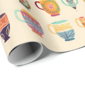 Kaffeetassen Geschenkpapier (Rolleneckpunkt)