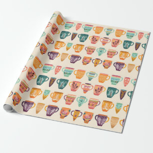 Kaffeetassen Geschenkpapier