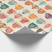 Kaffeetassen Geschenkpapier (Ecke)
