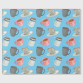 Kaffeetassen Geschenkpapier (Flach)