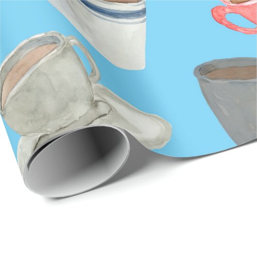 Kaffeetassen Geschenkpapier (Rolleneckpunkt)