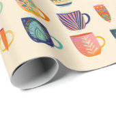 Kaffeetassen Geschenkpapier (Rolleneckpunkt)