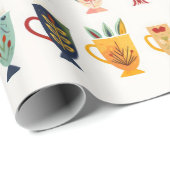 Kaffeetassen Geschenkpapier (Rolleneckpunkt)