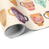 Kaffeetassen Geschenkpapier (Rolleneckpunkt)