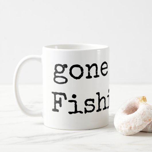 Kaffeetassen Gone Fishing (Mit Donut)