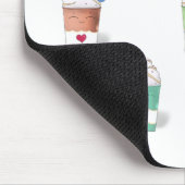 Kaffeetassen in Vollfarben Mousepad (Ecke)
