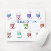 Kaffeetassen in Vollfarben Mousepad (Mit Mouse)