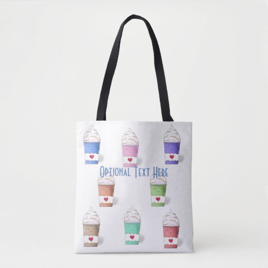 Kaffeetassen in Vollfarben Tasche (Vorderseite)