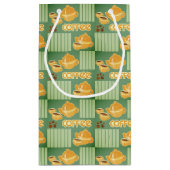 Kaffeetassen, Kaffee-Topf und Kaffeebohnen Kleine Geschenktüte (Rückseite)