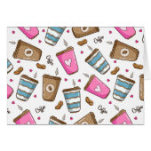 Kaffeetassen, Kaffeebohnen, Herz, Kaffee Lover (Vorderseite (Horizontal))