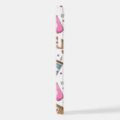 Kaffeetassen, Kaffeebohnen, Herz, Kaffee Lover iPhone Hülle (Rechte Seite)