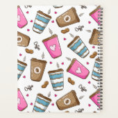 Kaffeetassen, Kaffeebohnen, Herz, Kaffee Lover Planer (Rückseite)