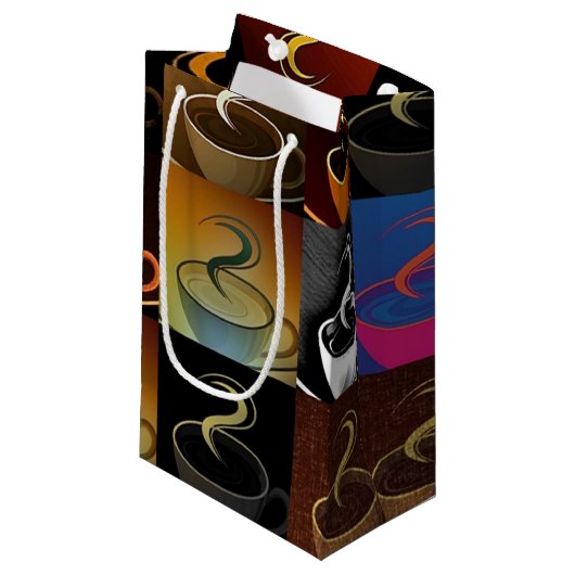 Kaffeetassen Kleine Geschenktüte (Vorderseite Schrägansicht)