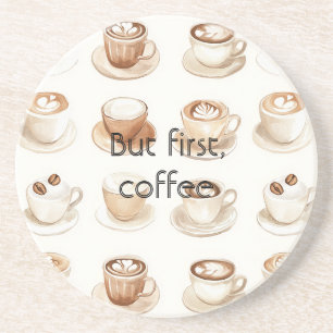 Kaffeetassen mit Creme Getränkeuntersetzer