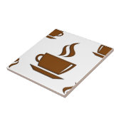 Kaffeetassen-Muster Fliese (Seite)