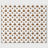 Kaffeetassen-Muster Geschenkpapier (Flach)