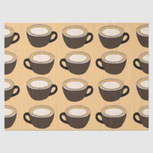 Kaffeetassen-Muster Seidenpapier