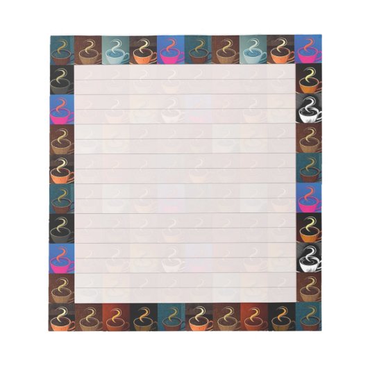 Kaffeetassen Notizblock (Vorderseite)