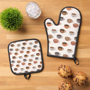 Kaffeetassen ofenhandschuh & Topflappen-Set