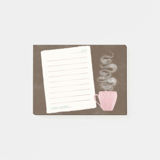 Kaffeetassen Post-it Klebezettel (Vorderseite)