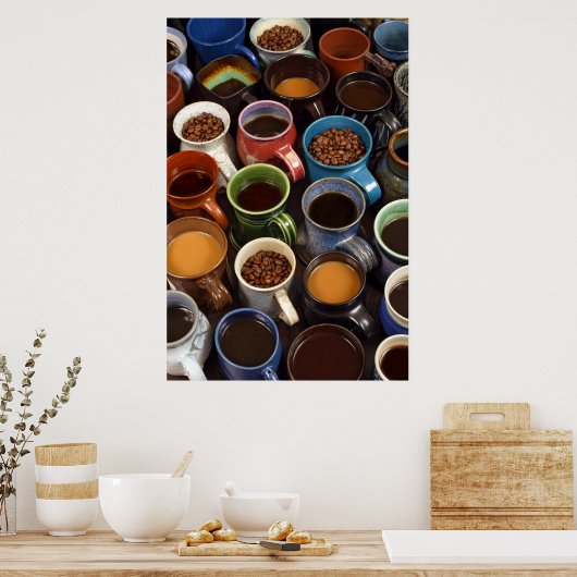 Kaffeetassen Poster (Küche)