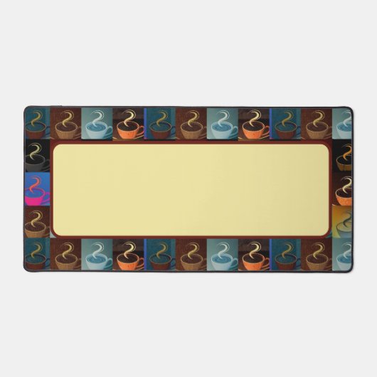 Kaffeetassen Schreibtischunterlage (Vorderseite)