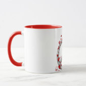 Kaffeetassendesign des Friedenszeichens mit Herzen Tasse (Links)