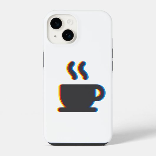 Kaffeetassenfehler iPhone Hülle (Rückseite)