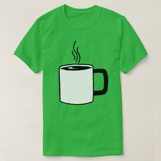 Kaffeetassenkunst T-Shirt (Design vorne)