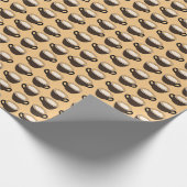 Kaffeetassenmuster Geschenkpapier (Ecke)