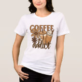 Kaffeetäter. Tri-Blend shirt (Vorderseite)