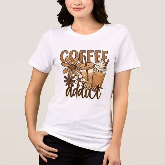 Kaffeetäter.  Tri-Blend shirt (Vorderseite)
