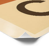 Kaffeeteile Poster (Ecke)