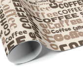 Kaffeetext Geschenkpapier (Rolleneckpunkt)