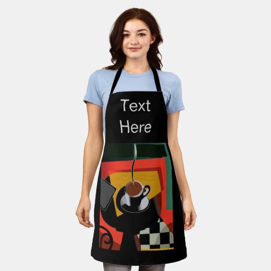 Kaffeetext, Schürze (Getragen)