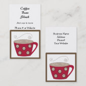 KaffeeThema Business Card Visitenkarte (Vorne/Hinten)