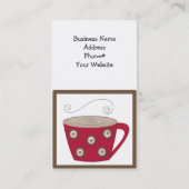 KaffeeThema Business Card Visitenkarte (Rückseite)
