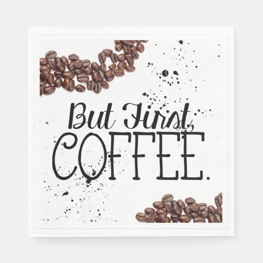 Kaffeethematisch Serviette (Vorderseite)