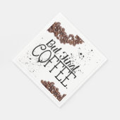 Kaffeethematisch Serviette (Ecke)