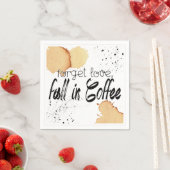 Kaffeethematische Papiertücher Serviette (Beispiel)