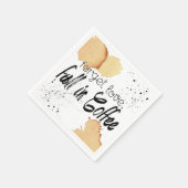 Kaffeethematische Papiertücher Serviette (Ecke)