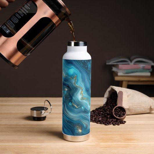 Kaffeethermoskanne Trinkflasche (Kaffee (gedreht))